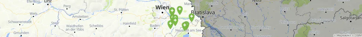 Map view for Pharmacies emergency services nearby Haslau-Maria Ellend (Bruck an der Leitha, Niederösterreich)